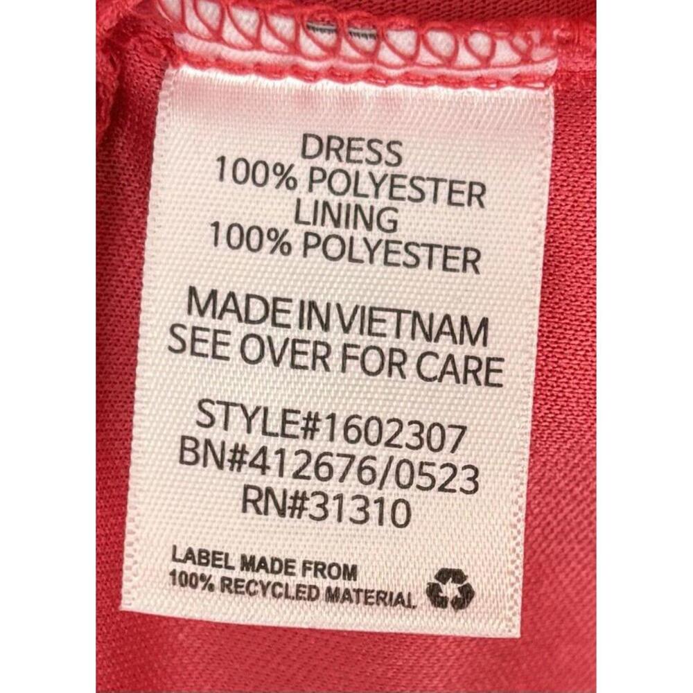 The General Good Red Floral Halter Midi Dress Petite Small Sleeveless 0663 - Picture 6 of 8